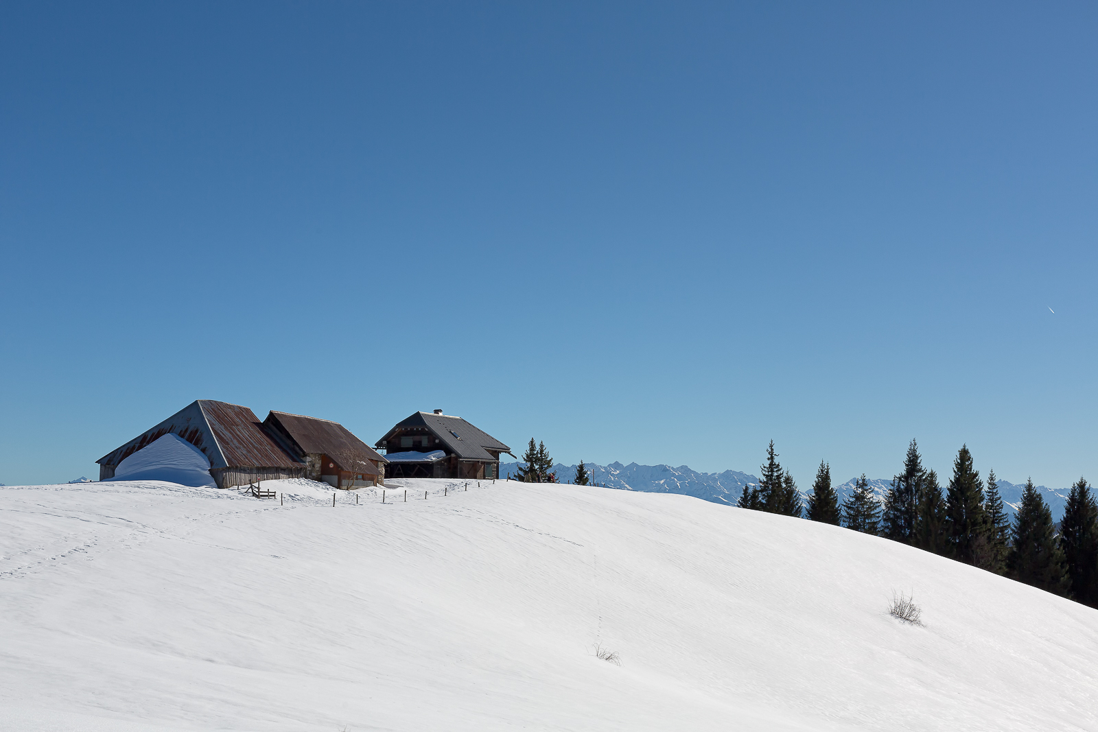 Chalets de la Fullie au 50 mm f/1,4 USM