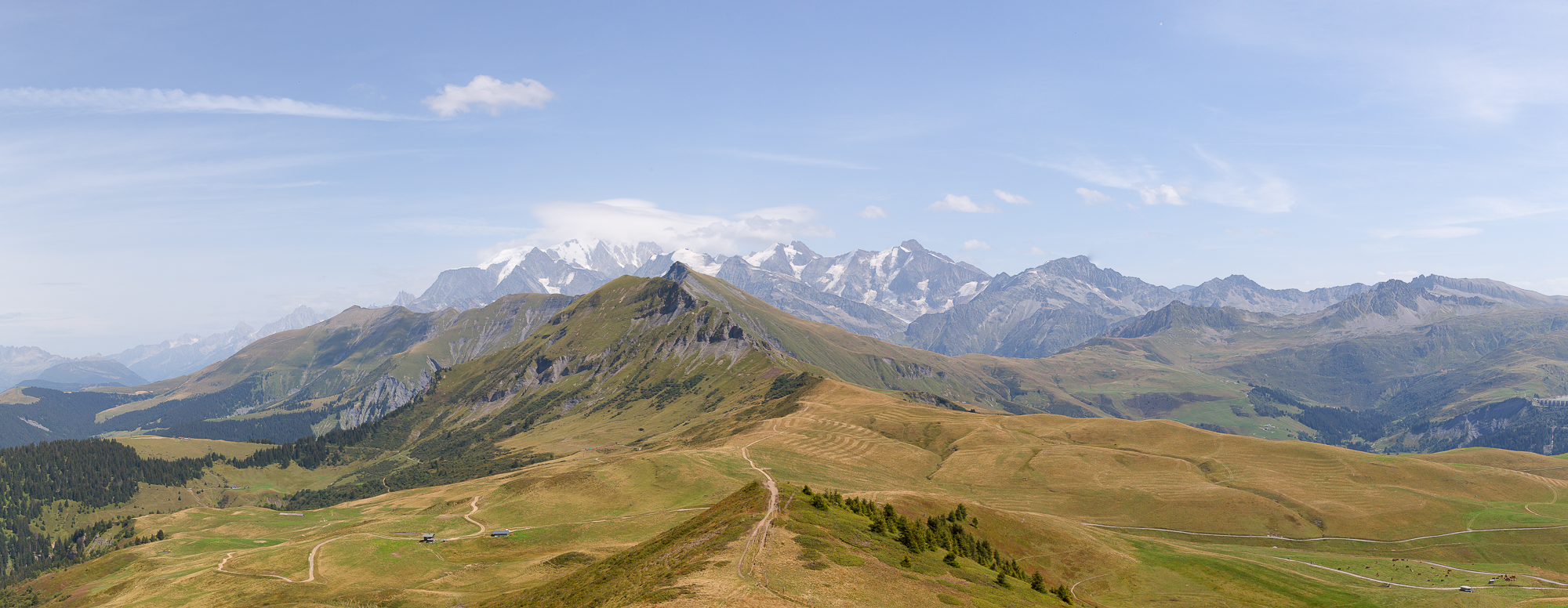 Mont-Blanc depuis la station des Saisies