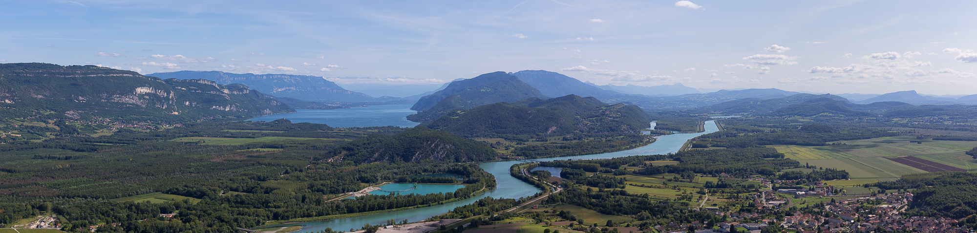 Panoramique du lac du Bourget