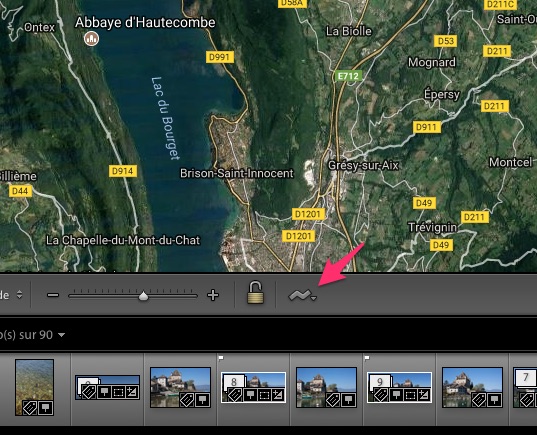 Lightroom module cartes 