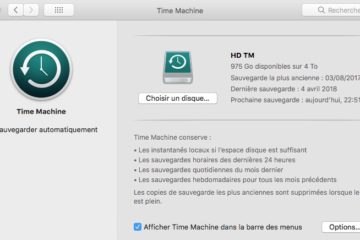 Sauvegarder ses photos avec Time Machine