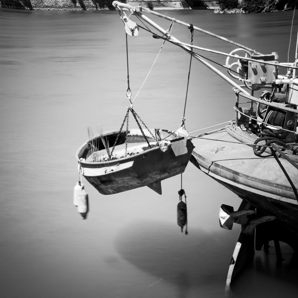 Une photo par jour - Péniche sur le Rhône