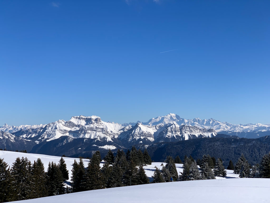 Projet 52 - La tournette et le Mont-Blanc depuis le Semnoz