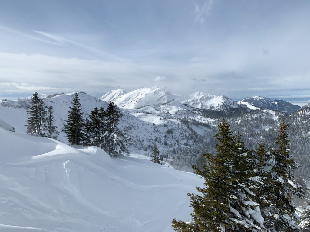 Paysage depuis le domaine skiable de Châtel