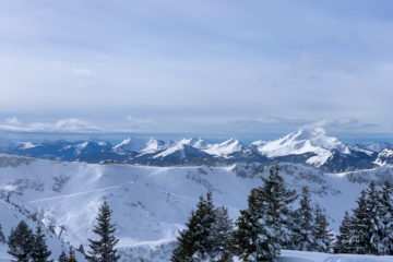 Paysage depuis les pistes de Châtel secteur du Linga