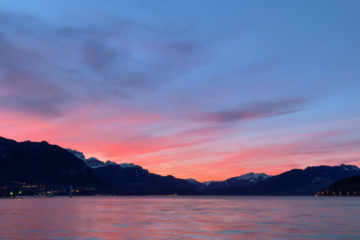 Projet 365 - Le lac d'Annecy au lever du jour