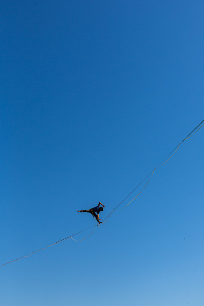 Ardèche - Slackline à Les Vans