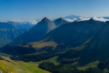 Panoramique depuis la dent de l'Arclusaz