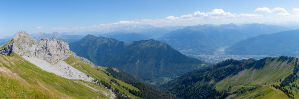 Albertville depuis la pointe de Chaurionde