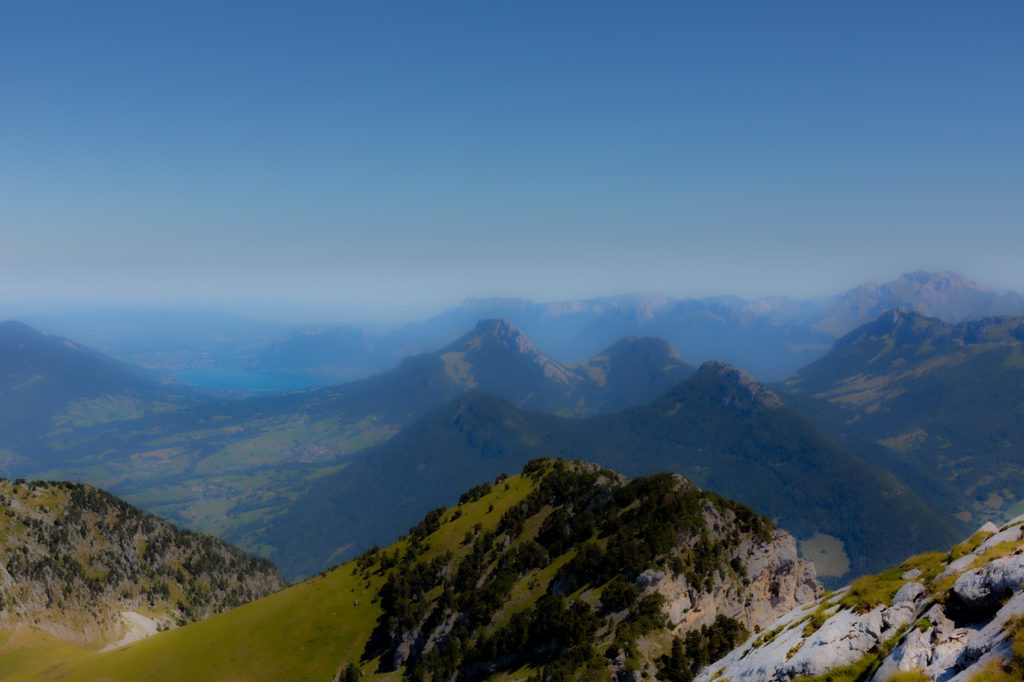 Le lac d'Annecy depuis le Mont Colombier