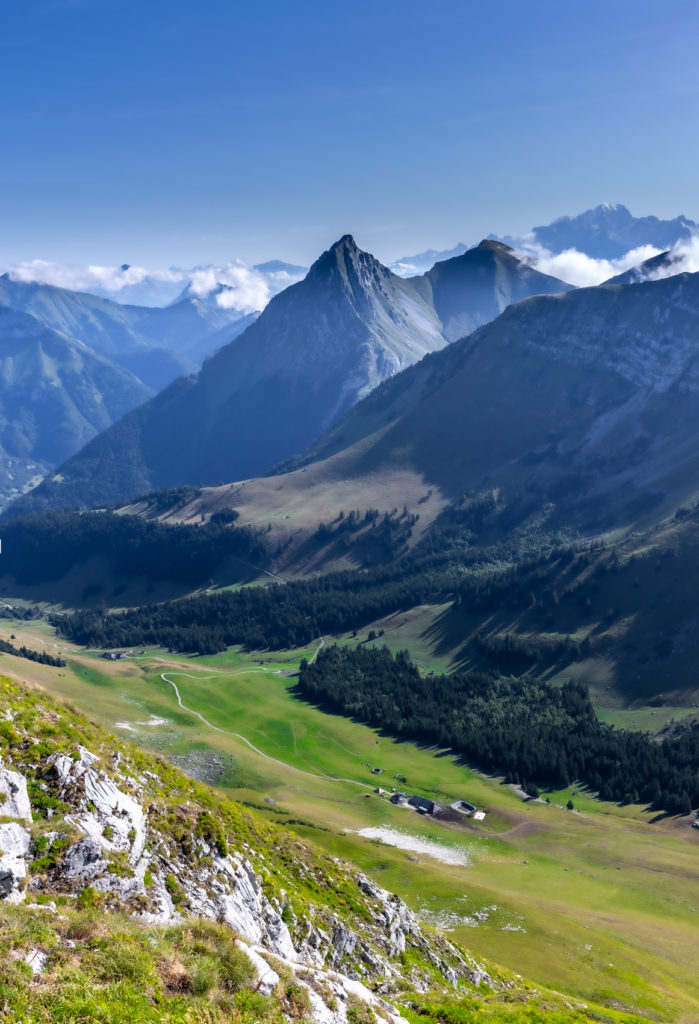 Panorama depuis le sommet de l'Arclusaz