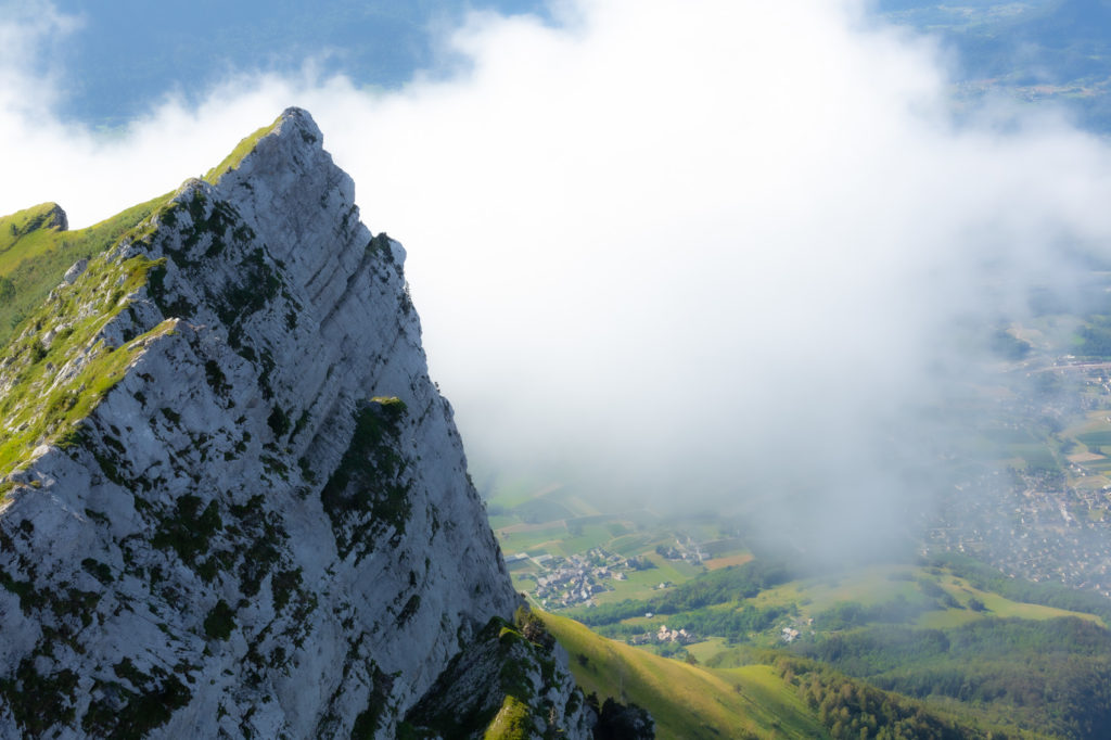 Vision depuis la dent de l'Arclusaz