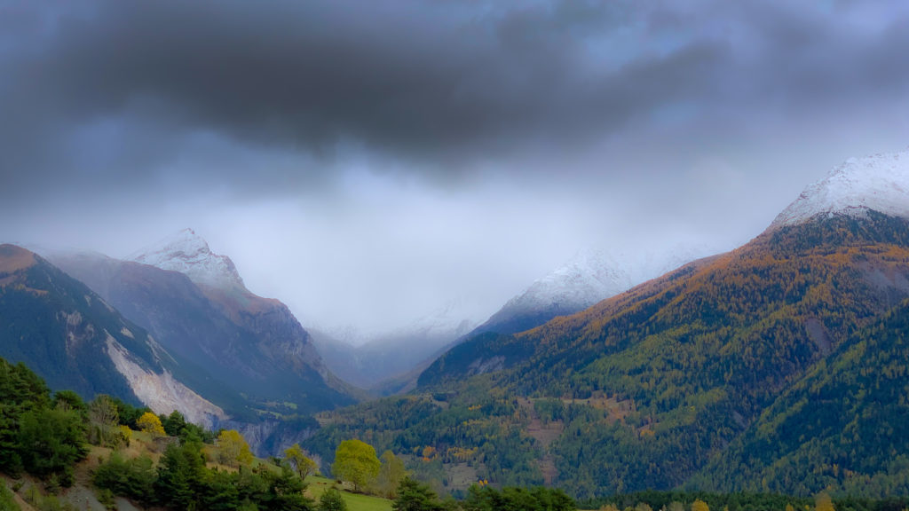 Pointe de Bellecombe sous la neige