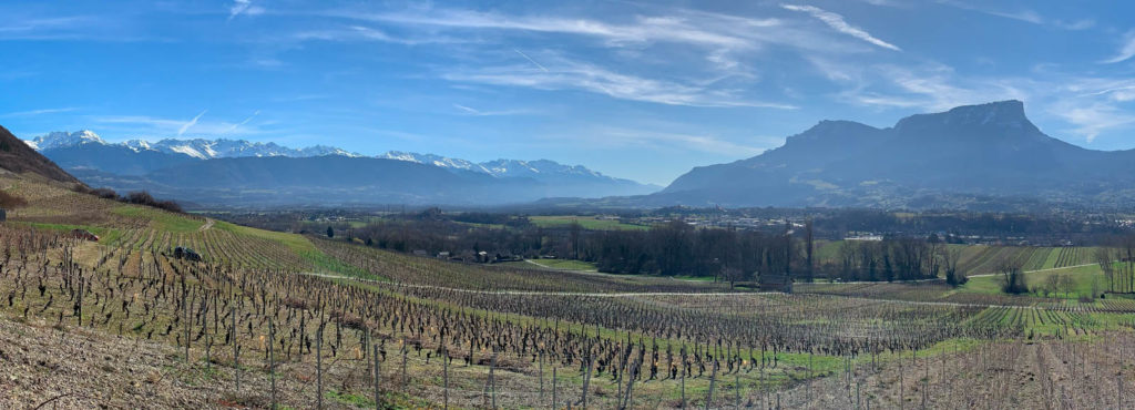 Panoramique chaine de Belledonne et mont Granier