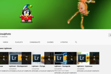 Chaine YouTube OuiOuiPhoto - formation Lightroom