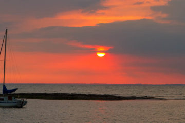 Coucher de soleil en Bretagne