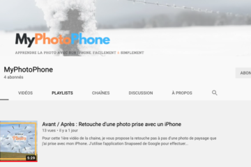 Chaine Youtube de MyPhotoPhone le blog du photographe sur iPhone