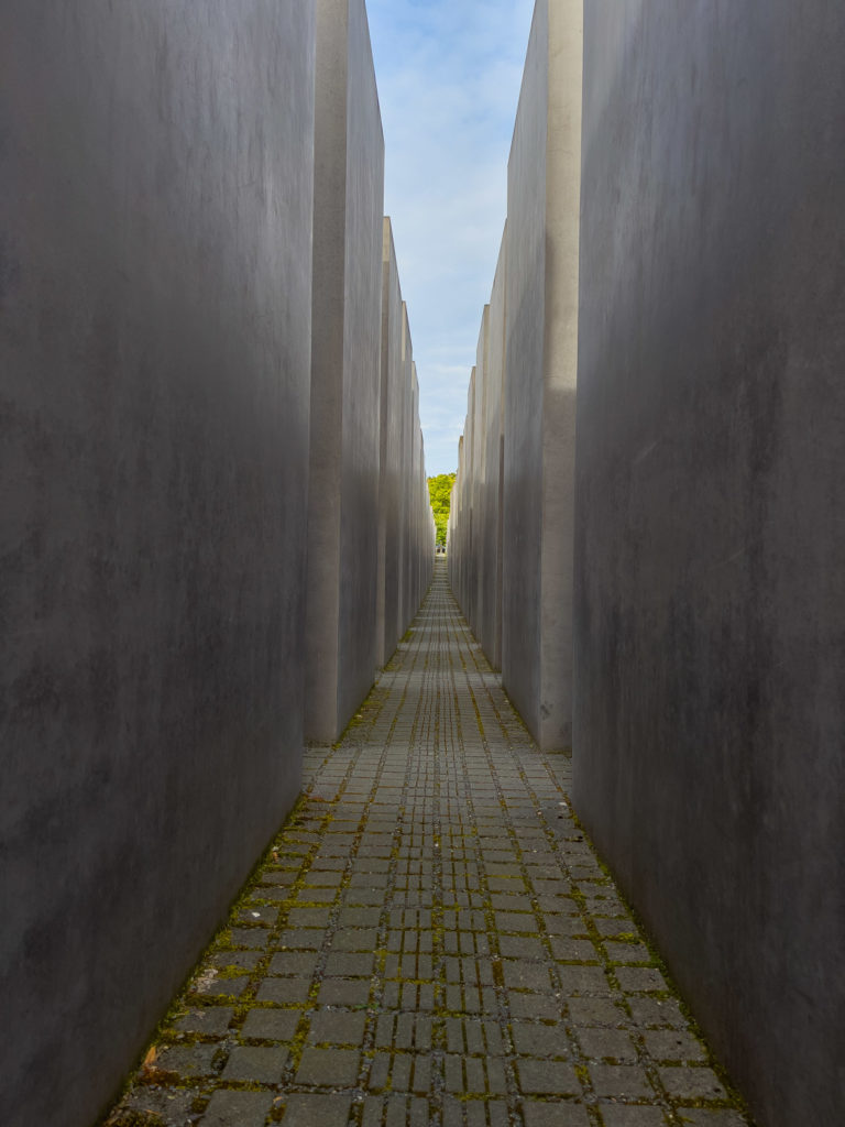 Stèles de béton du mémorial des juifs assassinés d'Europe