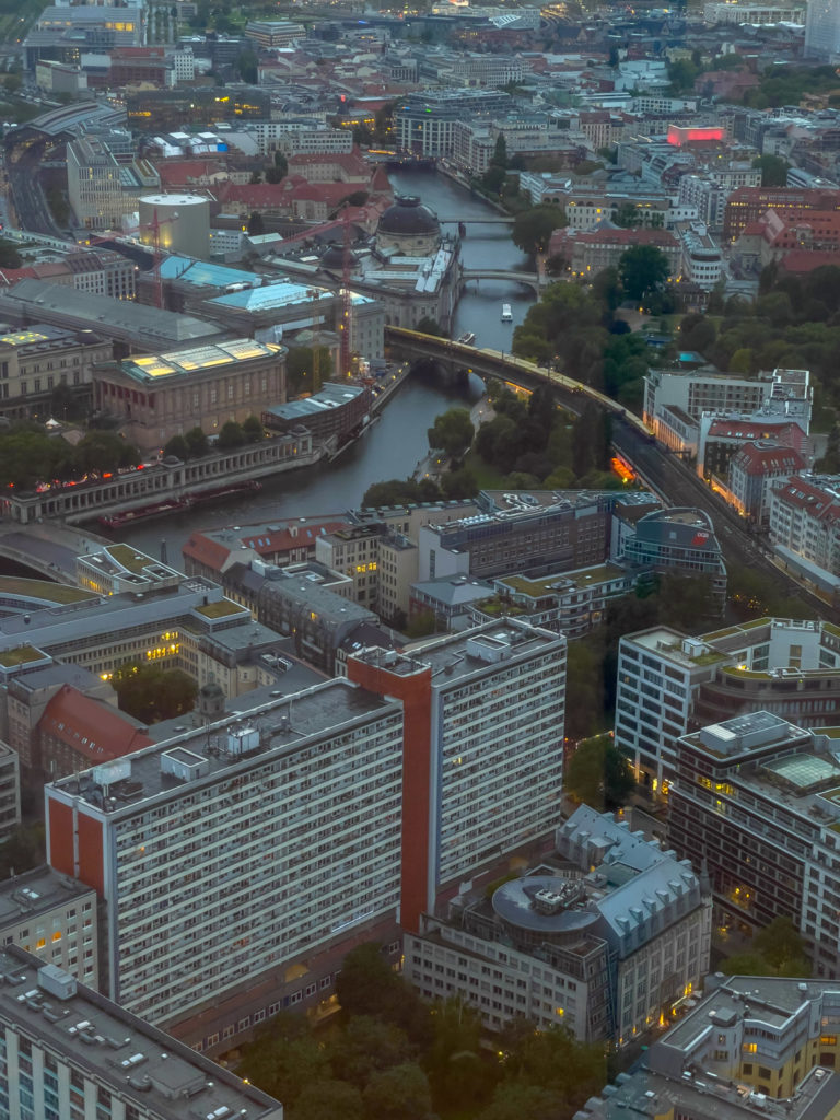 Vue de Berlin depuis la tour télévision