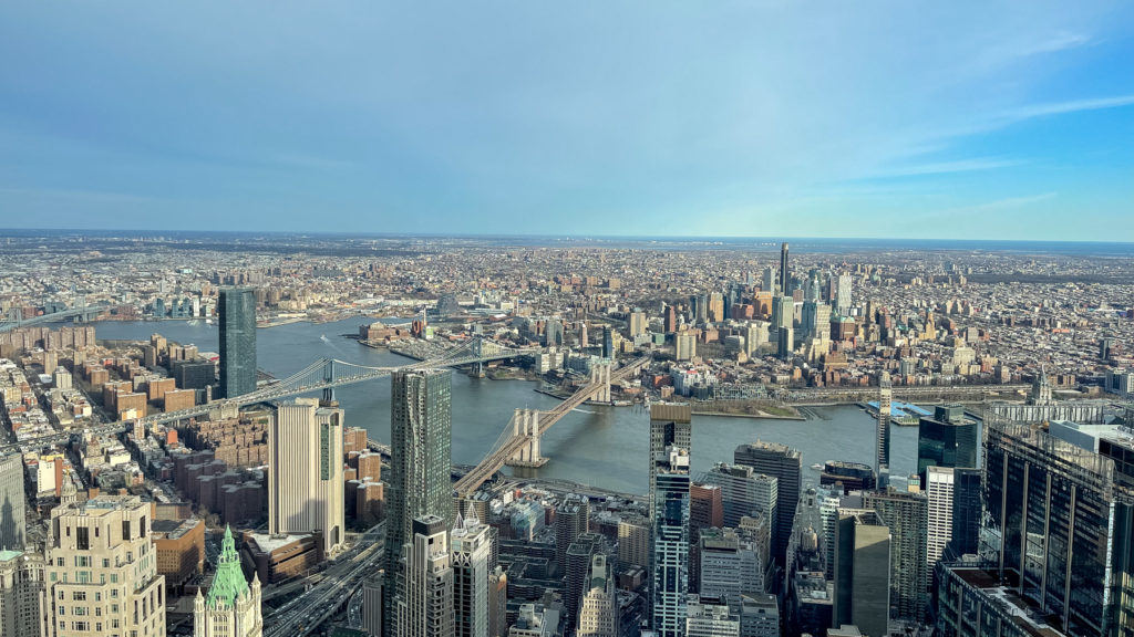 Brooklyn depuis le commet du One World Trade Center