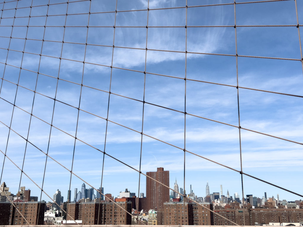 Manhattan depuis le pont de Brooklyn