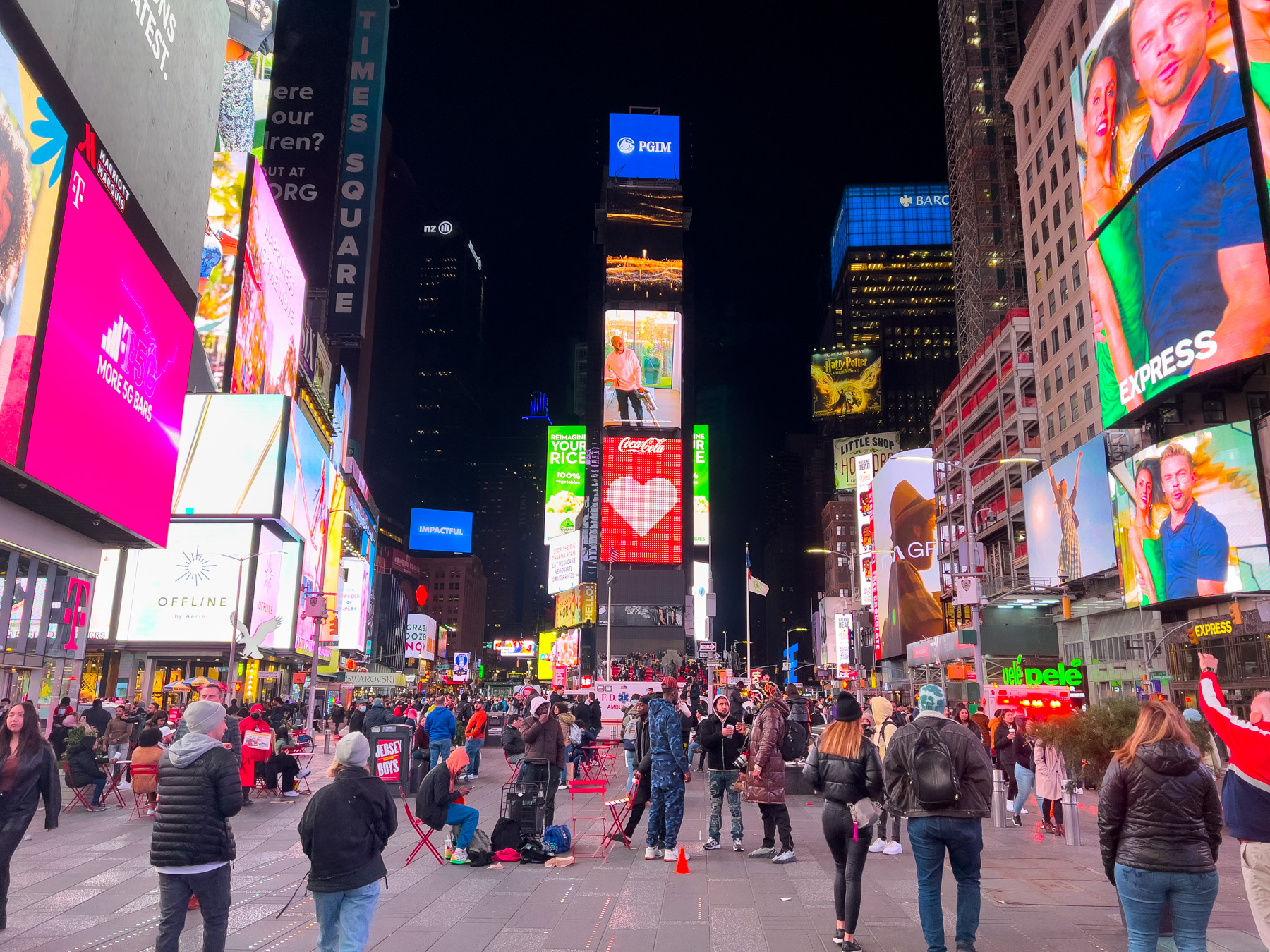 Time Square en soirée