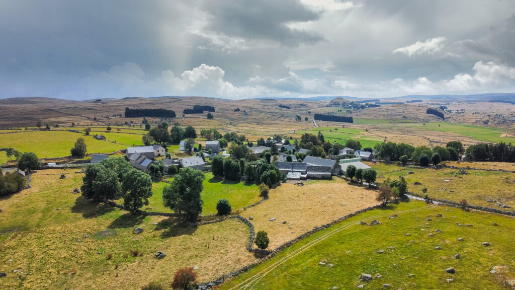 Rieutord en Aubrac vu du ciel