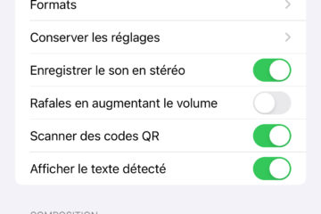 Activer la grille des tiers sur un iPhone